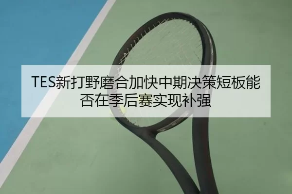 TES新打野磨合加快中期决策短板能否在季后赛实现补强